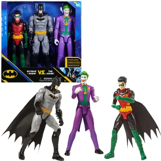 Spin Master DC Comics Batman 30cm Figuren-Set aus Batman (Rebirth), Robin und Jo