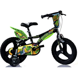 16 Zoll Kinderfahrrad Mountainbike T-Rex Dinosaurier - Schwarz