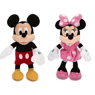 Disney Micky Maus und Minnie Maus Mini Bean Bag Stofftier Set 20cm