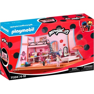 Playmobil® Konstruktions-Spielset Miraculous: Marinettes Loft (71334), Miraculous, (73 St), Made in Europe bunt