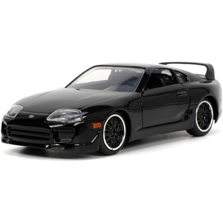 Fast & Furious 1:32 1995 Toyota Supra Druckguss-Auto, Spielzeug für Kinder und Erwachsene (schwarz)