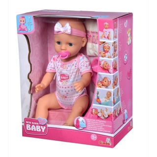 SIMBA Babypuppe Simba Puppe New Born Baby Babypuppe rosa Zubehör 105039005