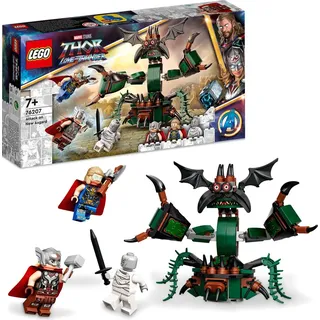 LEGO 76207 Marvel Angriff auf New Asgard, Monster und 3 Minifiguren - Bunt