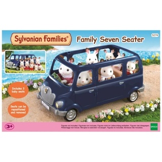Sylvanian Families Puppen Fahrzeug Epoch Games "Familien Siebensitzer" Spielzeug Auto, (Set) blau|bunt