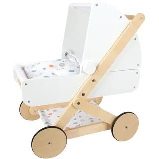 Small Foot Puppenwagen aus Holz Little Button, weiss