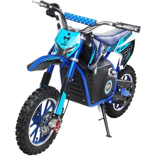 Kinder-Crossbike Viper, Elektro-Kindermotorrad, 1000 Watt, bis 25 km/h, Scheibenbremsen, ab 5 Jahren (Blau)