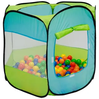 LittleTom Spielzelt Spielzelt Pop-Up-Zelt Bällebad indoor/outdoor Kinderspielzelt inkl. Tasche bunt