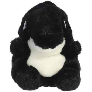 Aurora Adorable Palm Pals Juneau Orca Stuffed Animal - Pocket-Sized Fun - On-The-Go Play - Black 5 Inches