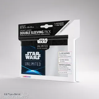 Gamegenic GGS15035 - Star Wars: Unlimited Art Sleeves Double Sleeving Pack - Space Blue (Einzelartikel)