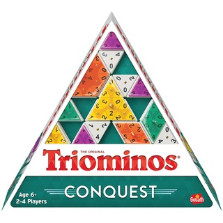 Triominos Conquest, Brettspiel für Kinder ab 6 Jahren, Gesellschaftsspiel für 2 bis 4 Spieler