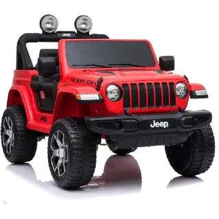 Elektro-Kinderauto Kinderfahrzeug - Elektro Auto "Jeep Wrangler Rubicon" -lizenziert -Rot