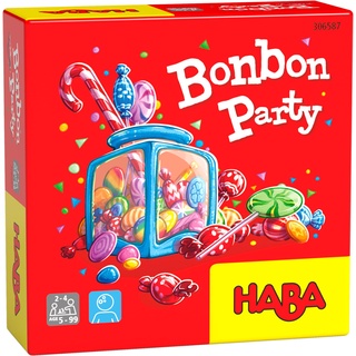 HABA 306587 - Bonbon-Party, Mitbringspiel ab 5 Jahren, made in Germany