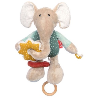 Sigikid Greifspielzeug Babyspielzeug Spiel-Plüschtier Elefant PlayQ (1-tlg) grau|grün