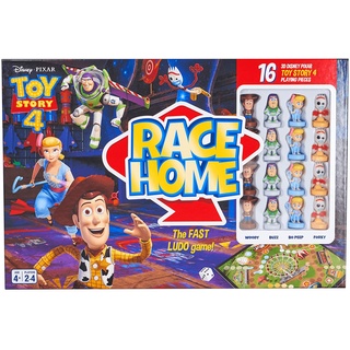 Disney Toy Story 4 Offizielles Race Home Brettspiel, 16 Toy Story, 4 Spielfiguren enthalten, tolles Geschenk für bis zu 4 Spieler, ab 3 Jahren