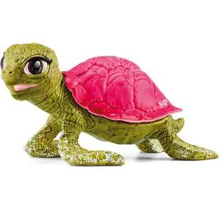 schleich BAYALA 70759 Pink Sapphire Schildkröte Spielzeugfigur - Märchenhafte Rosa Saphir Schildkröte Meereskreatur Meeres-Tierfigur Figuren für Kinder ab 5 Jahren