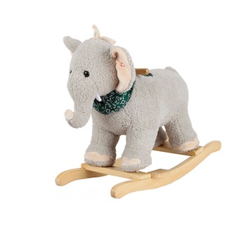Sweety-Toys Schaukeltier »Sweety Toys 7110 Schaukeltier Schaukelpferd Elefant grau mit Halstuch mit Lullaby Musik Schaukelstuhl« grau