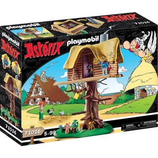 Playmobil® Konstruktions-Spielset Troubadix mit Baumhaus (71016), Asterix, (96 St), Made in Germany bunt