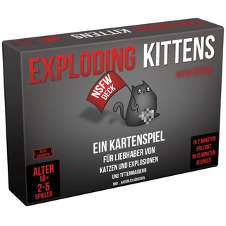 Exploding Kittens NSFW Edition Kartenspiel | Explosiver Kartenspaß für Erwachsene
