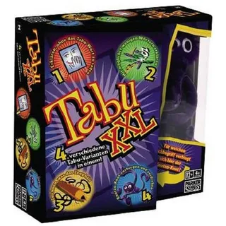 Hasbro Spiel, Familienspiel HASD0011 - Tabu: XXL, Kartenspiel, für 4-100 Spieler, ab..., Quizspiel / Wissensspiel bunt