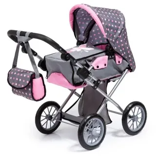 Doll's Pram City Star - Grey/Pink (13666AA)