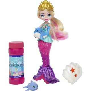 Enchantimals HFT24 - Seifenblasen Meerjungfrau Mit Delfin Tierfigur, Tolles Spielzeug Geschenk Für Kinder Ab 3 Jahren, Nicht Zutreffend, 18 cm