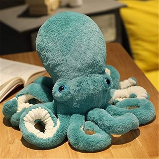 Nicole Knupfer Krake Plüschtier Octopus Plüsch Puppe Spielzeug Große Geformt Cuddly Kuscheltier Oktopus Geburtstag Geschenke (Grün,45cm)