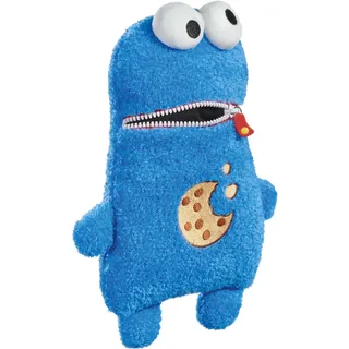 Schmidt Spiele Sesame Street Cookie Monster arti,Schmidt 42548 Sorgenfresser, Krümelmonster aus der Sesamstrasse, Plüschfigur, 30 cm, Single, normal, Blau