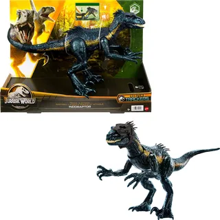 Jurassic World Toys HKY11 Jurassic World Track 'n Attack Indoraptor Dinosaurier Klassische Universen, Mehrfarbig