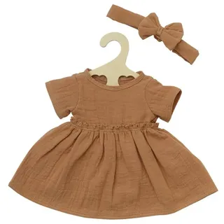 Doll dress Brown with Ruffles 35-45 cm