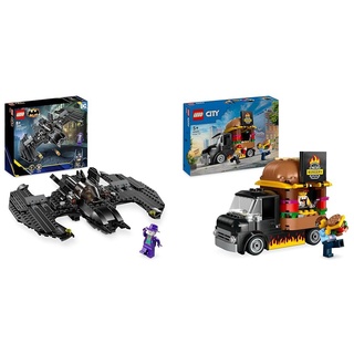 LEGO DC Batwing: Batman vs. The Joker, ikonisches Flugzeug-Spielzeug & City Burger-Truck, Bauset mit Spielzeug-Auto für 5-jährige Kinder