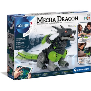 Clementoni Galileo Robotics – Mecha Dragon, Drachen-Roboter Modellbausatz, 3 Motoren, Sensoren & App-Steuerung, ideal als Geschenk, elektronisches Spielzeug für Kinder ab 8 Jahren von Clementoni 59215