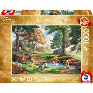 Schmidt Spiele 59689 Thomas Kinkade, Disney, Winnie The Pooh, 1000 Teile Puzzle