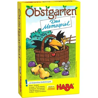 Haba Spiel, Memospiel Obstgarten, Made in Germany bunt