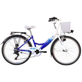 26 ZOLL Kinder Mädchen City Fahrrad Kinderfahrrad Rad Bike FLAIR Blau