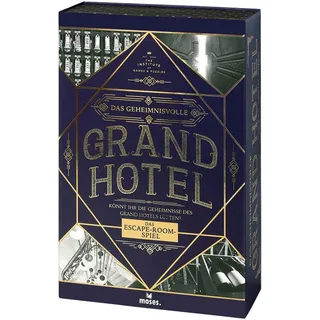 Das geheimnisvolle Grand Hotel | Escape Spiel Deluxe | Wieder verwendbar | Level: Einsteiger, ab 12 Jahren, White