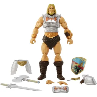 Masters of the Universe HDR45 - Masterverse Collection, Battle Amour He-Man, ca. 18 cm große MOTU Actionfiguren zum Spielen und Sammeln, Geschenk für Kinder ab 6 Jahren