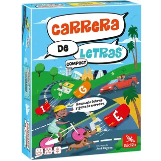 LÚDILO Unisex Kinder 120 Carrera Buchstaben (Luddilo) – Lernspiel, spielt mit den Worten und fördert den Erwerb von Vokabeln, Spielen mit der Familie zum Lernen und Entwicklung der Sprache, Bunt