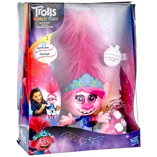 DreamWorks Trolls World Tour Haartanz Poppy, interaktive, sprechende und singende Puppe mit beweglichen Haaren, für Mädchen und Jungs ab 4 Jahren