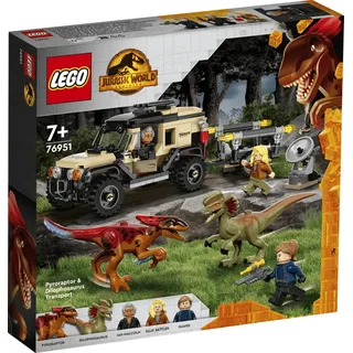 LEGO® Jurassic WorldTM 76951 Pyroraptor &  Dilophosaurus Transport