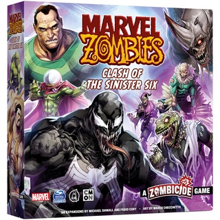 Marvel Zombies Clash of The Sinister Six Expansion – Strategie-Brettspiel, kooperatives Spiel für Kinder und Erwachsene, Zombie-Brettspiel, ab 14 Jahren, 1–6 Spieler, 90 Minuten Spielzeit, hergestellt