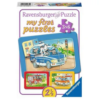 Ravensburger Rahmenpuzzle Tiere im Einsatz, Puzzleteile bunt