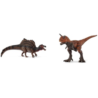 SCHLEICH 15009 Spinosaurus,Multicoloured,40 x 9.50 x 11.10 cm & 14586 Carnotaurus, für Kinder ab 5-12 Jahren, Dinosaurs - Spielfigur