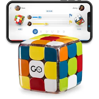 GoCube Edge, der vernetzte, elektronische Bluetooth-Würfel – Preisgekrönter 3x3 Magnetic Speed Cube – Kostenlose App-aktivierter interaktiver Smart Würfel Mint Brainteaser Puzzle