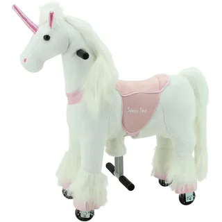 Sweety Toys 7257 Reittier Einhorn auf Rollen für 3 bis 6 Jahre- Riding Animal