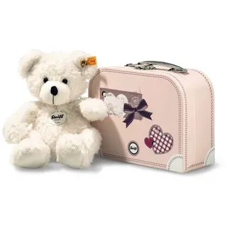 Steiff Kuscheltier Steiff Teddybär Lotte mit Koffer 28 cm weiß 111563