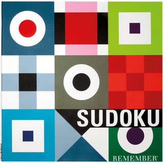 REMEMBER SU2 Sudoku – das beliebte Denkspiel als Brettspiel mit Zahlen oder Farben in Klappbox, 9x9