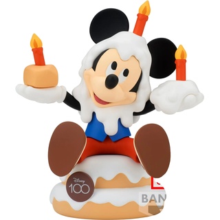 Banpresto BP88609P Mickey Mouse Actionfigur, Disney Characters Sofubi, Disney 100Th Anniversary Version, 11 cm, Mehrfarbig