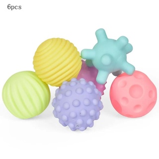 6PC Infant Weiche Ball Spielzeug Multi-Textur Touch Ball Umweltfreundliche Bunte Ball Baby Wasser Spiel Wasser Luftballons Bad spielzeug Für