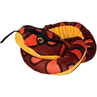 Wild Republic Plush Snake Regenbogen Boa, Plüsch-Schlange, Riesen-Kuscheltier, 137 cm, Baby Shower Geschenk, Stofftier, Füllung aus recycelten Wasserflaschen, 54"