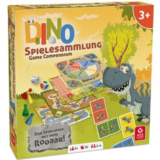 ASS Altenburger 10033596-0001 Dino Spielesammlung, Yellow